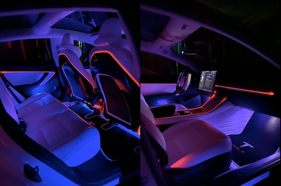 Tesla model deals 3 interior light